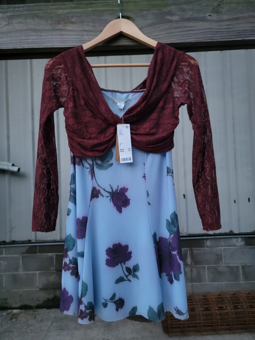 Nwt Kimchi Blue Urban Outfitters Sydney Off The Shoulder Dress Medium